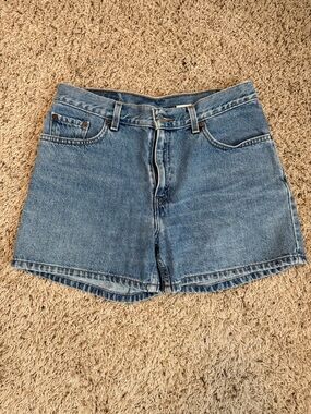 Levi's Light Blue High-Rise Denim Shorts